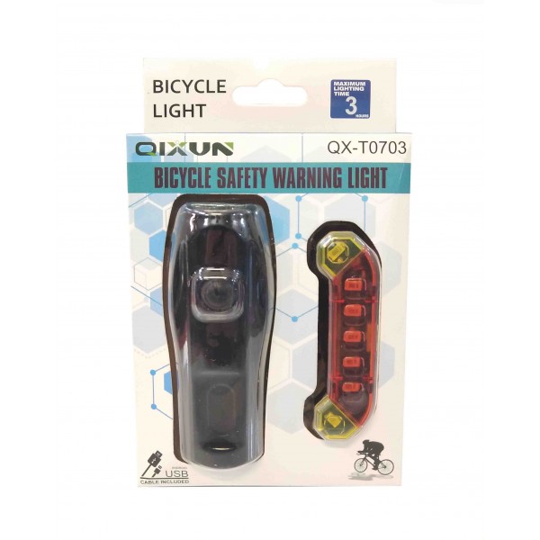 ΦΩΤΑ ΠΟΔΗΛΑΤΟΥ ΜΠΡΟΣ-ΠΙΣΩ QX-T0703 ΜΕ USB ΚΑΛΩΔΙΟ 20501-19